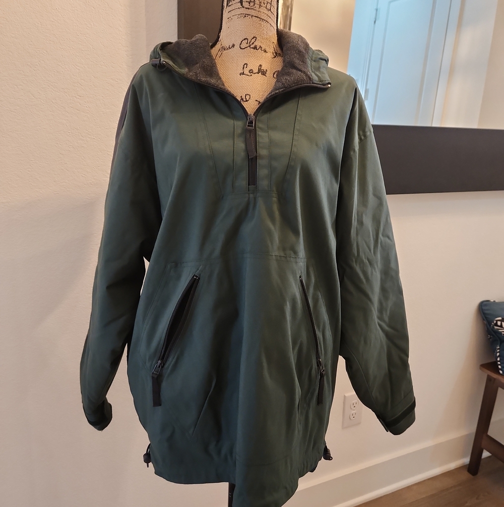 GAP Dark Green Hooded Ski Anorak Jacket